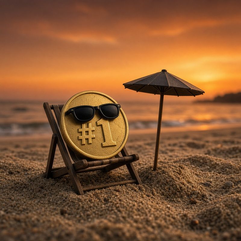 $BEST relaxing on the beach